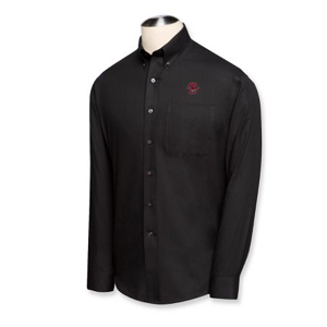 Boston College Eagles Men's LS Epic Easy Care Fine Twill Shirt - Black
